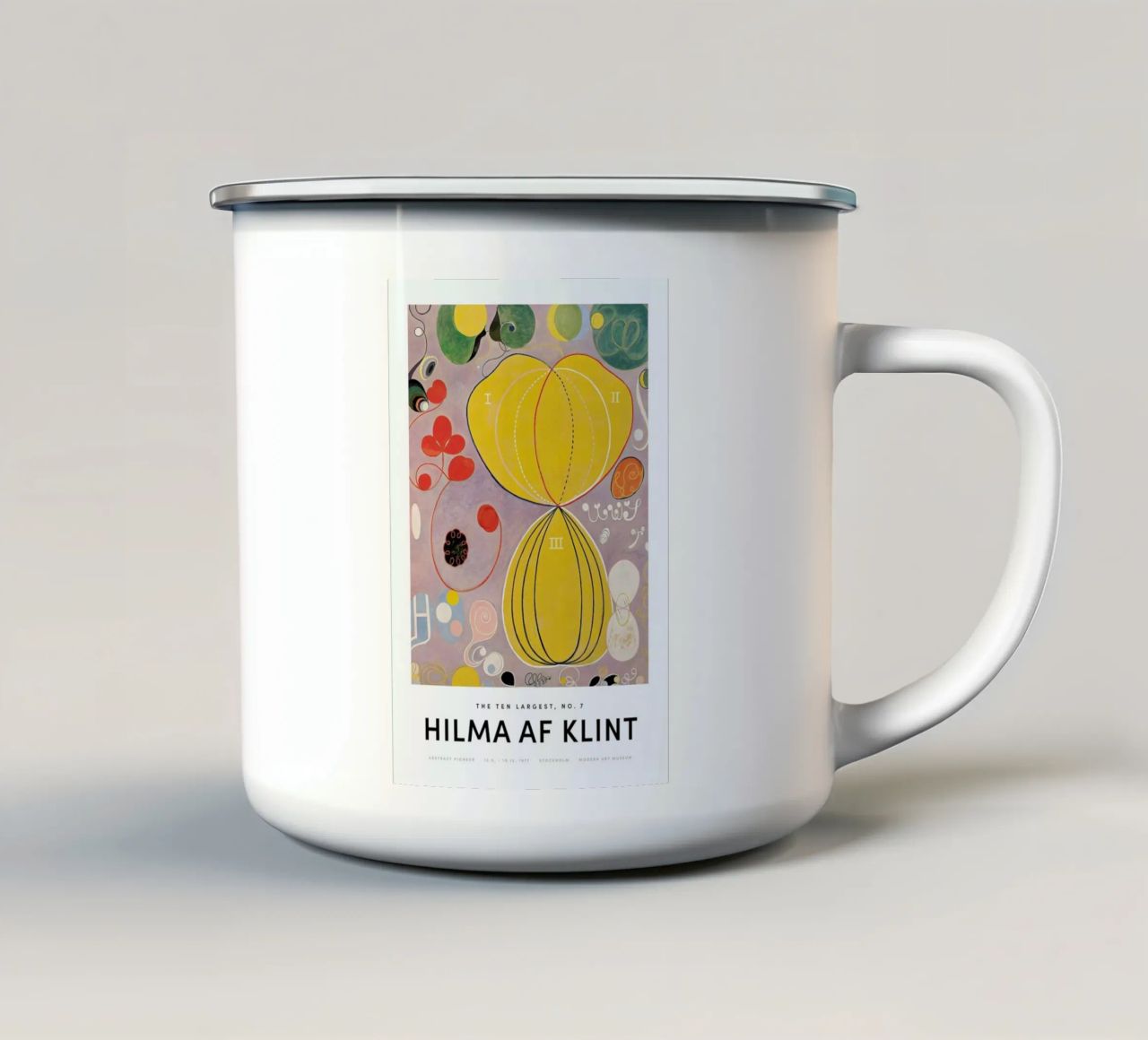 Hilma af Klint - The Ten Largest, No. 7 II tazza in smalto da Vintage by JUNIQE