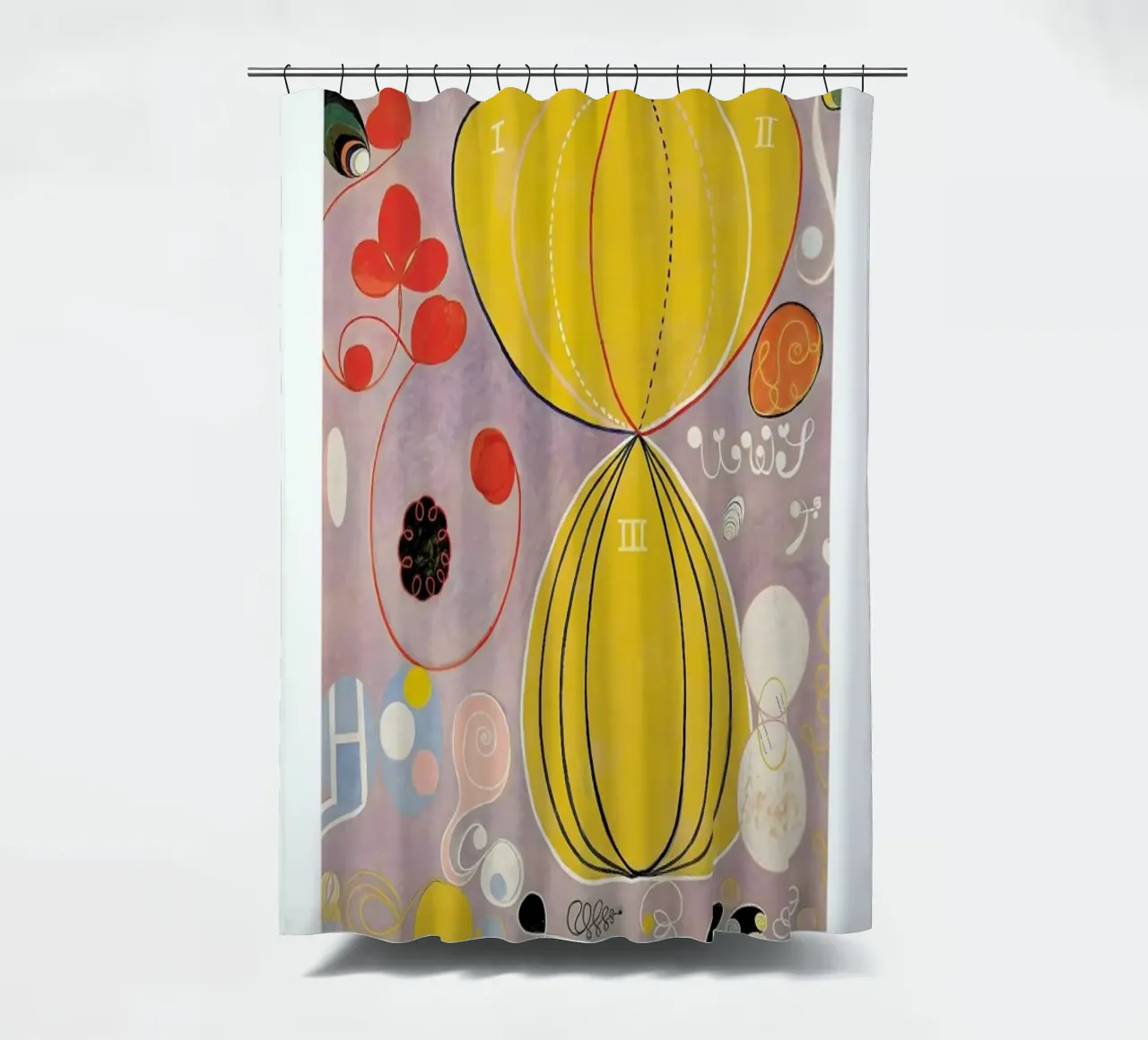 Hilma af Klint - The Ten Largest, No. 7 II tenda da doccia da Vintage by JUNIQE