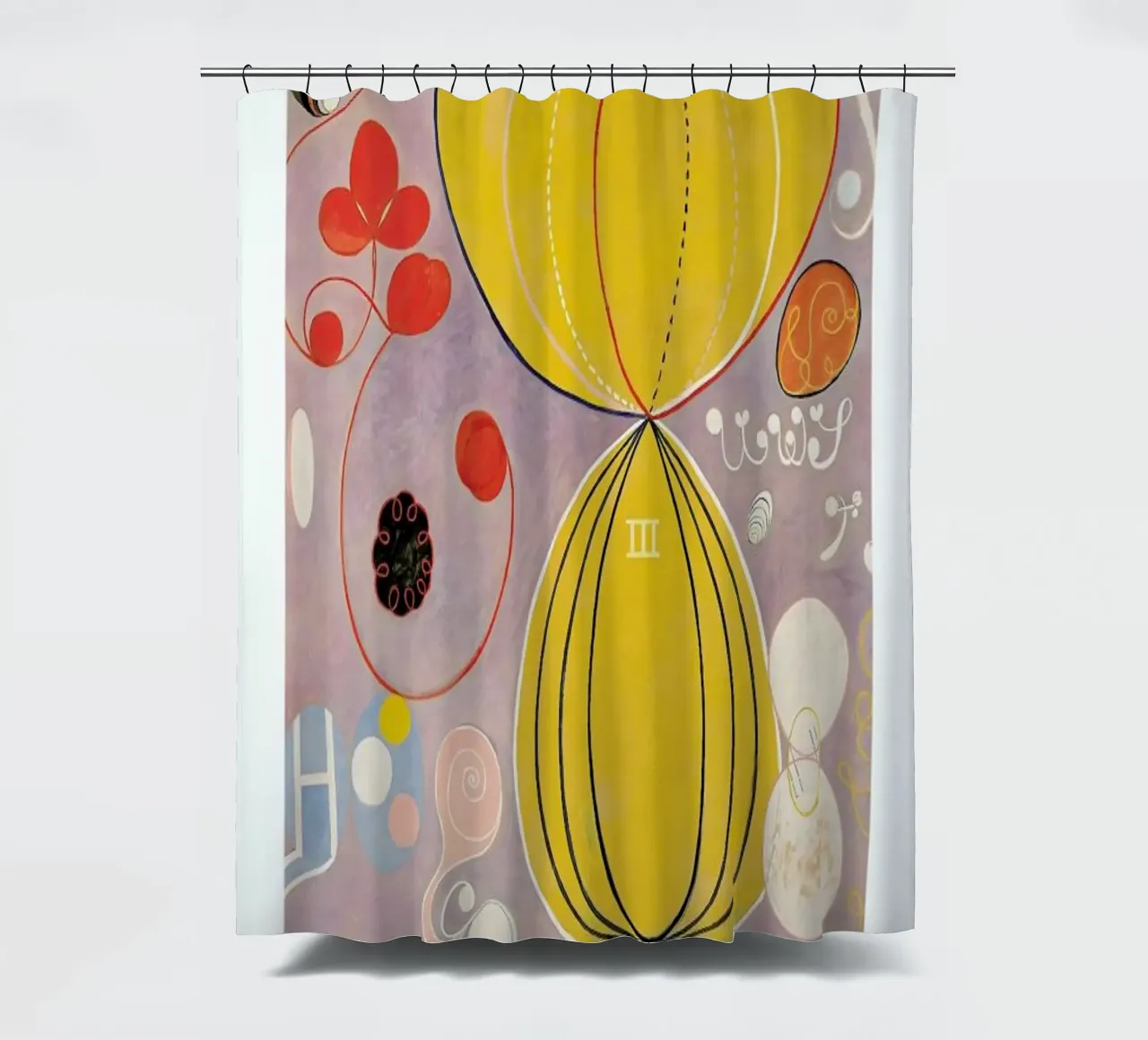 Hilma af Klint - The Ten Largest, No. 7 II tenda da doccia da Vintage by JUNIQE