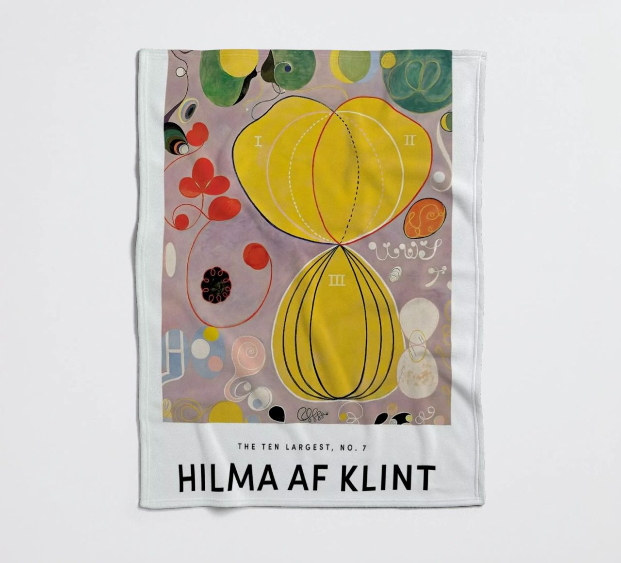 Hilma af Klint - The Ten Largest, No. 7 II coperta in pile da Vintage by JUNIQE