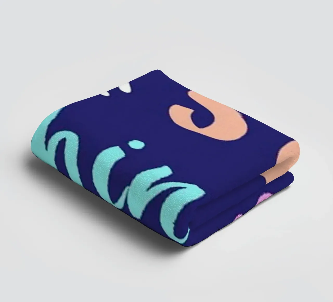 Message Art | Stop Think Before You Act Druck Handtuch von NorwesClub