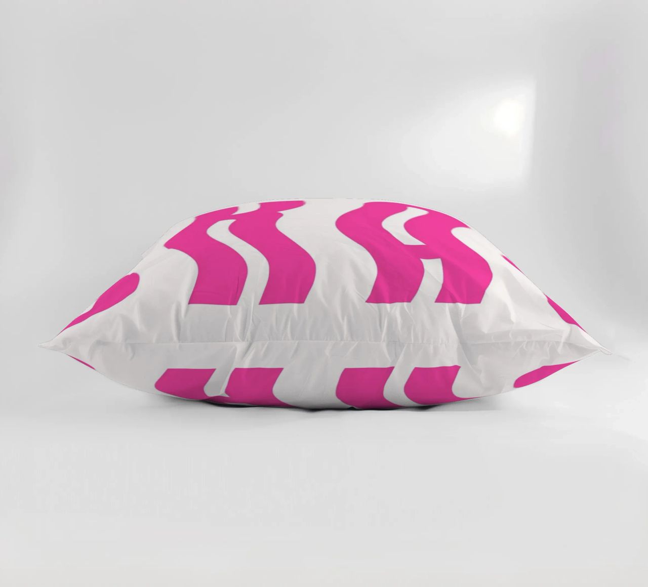 Typographic Art | Wavy OKAY Text Print decorative cushion by NorwesClub