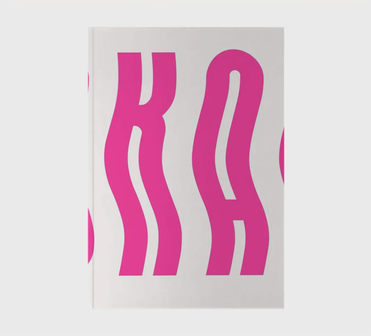 Typographic Art | Wavy OKAY Text Print carnet de notes de NorwesClub