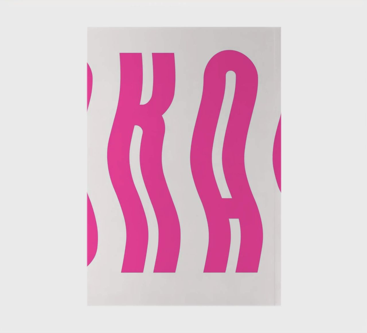 Typographic Art | Wavy OKAY Text Print notebook by NorwesClub