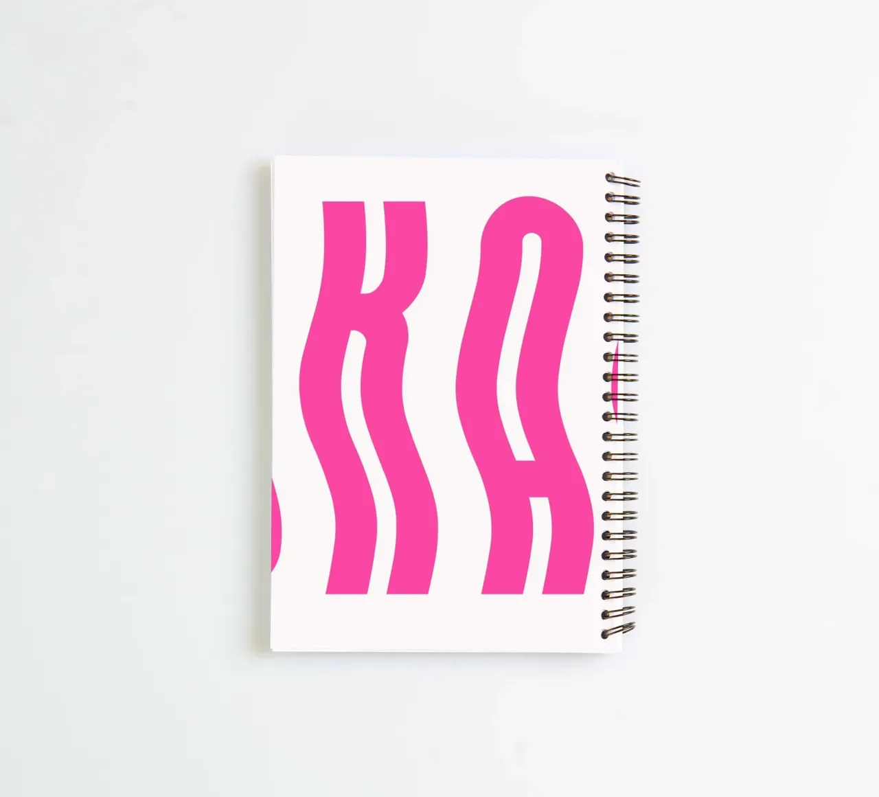 Typografische Kunst | Gewellter OKAY Text Druck Ringbuch von NorwesClub