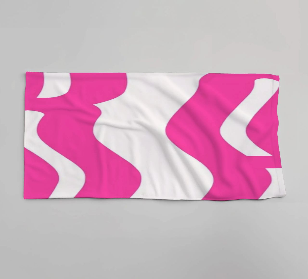 Typographic Art | Wavy OKAY Text Print towel by NorwesClub