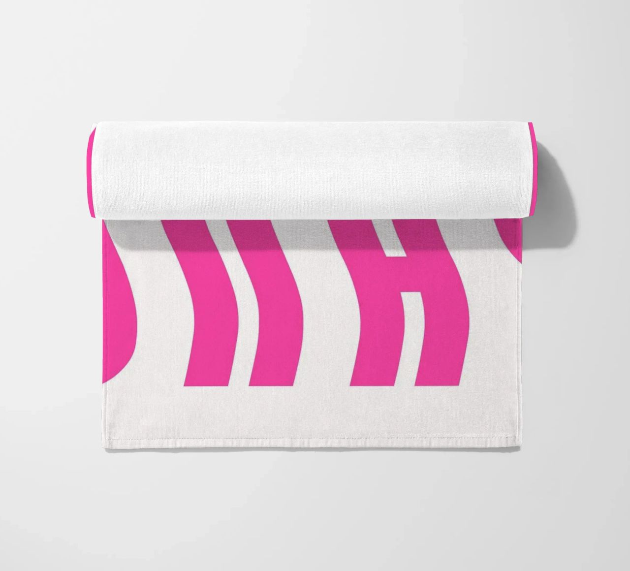 Typographic Art | Wavy OKAY Text Print beach towel by NorwesClub