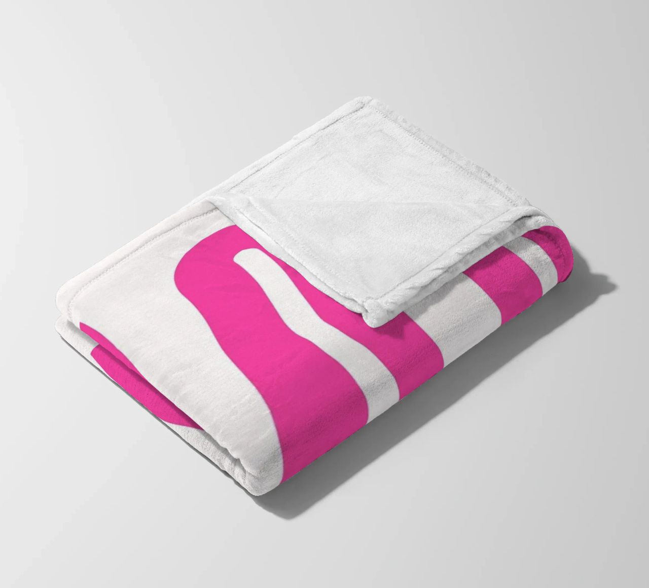 Typographic Art | Wavy OKAY Text Print fleece blanket by NorwesClub