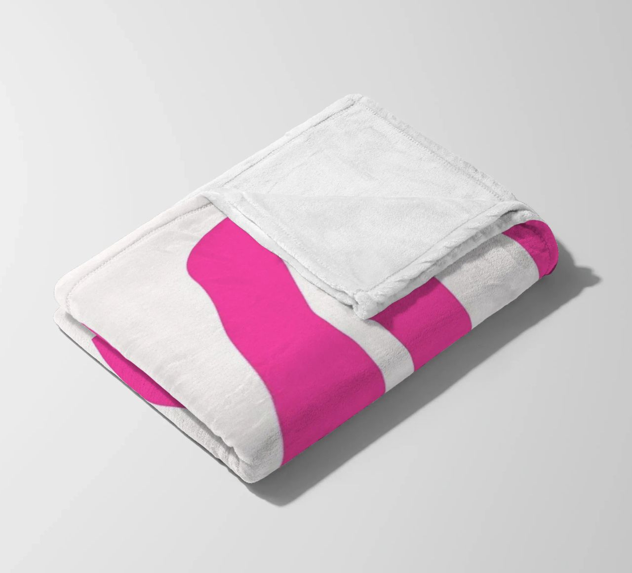 Typographic Art | Wavy OKAY Text Print fleece blanket by NorwesClub