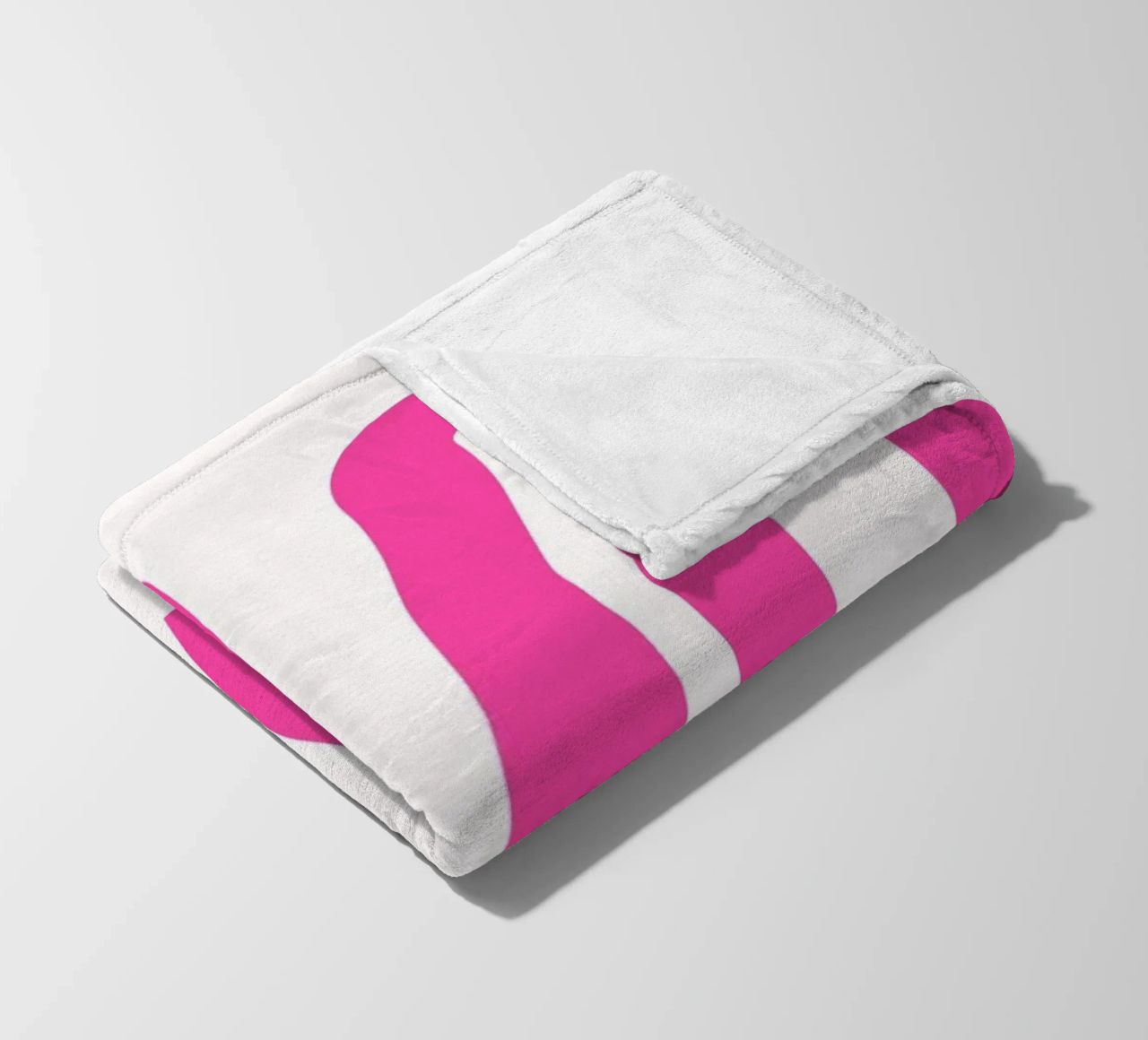 Typographic Art | Wavy OKAY Text Print fleece blanket by NorwesClub