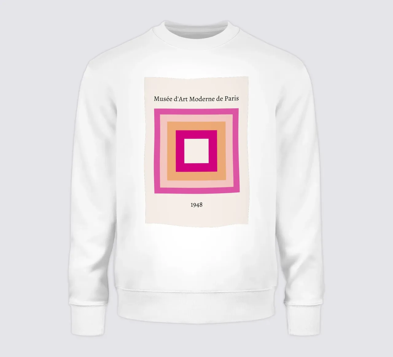 Abstrakte Grafik | Layered Textured Print Sweatshirt von NorwesClub