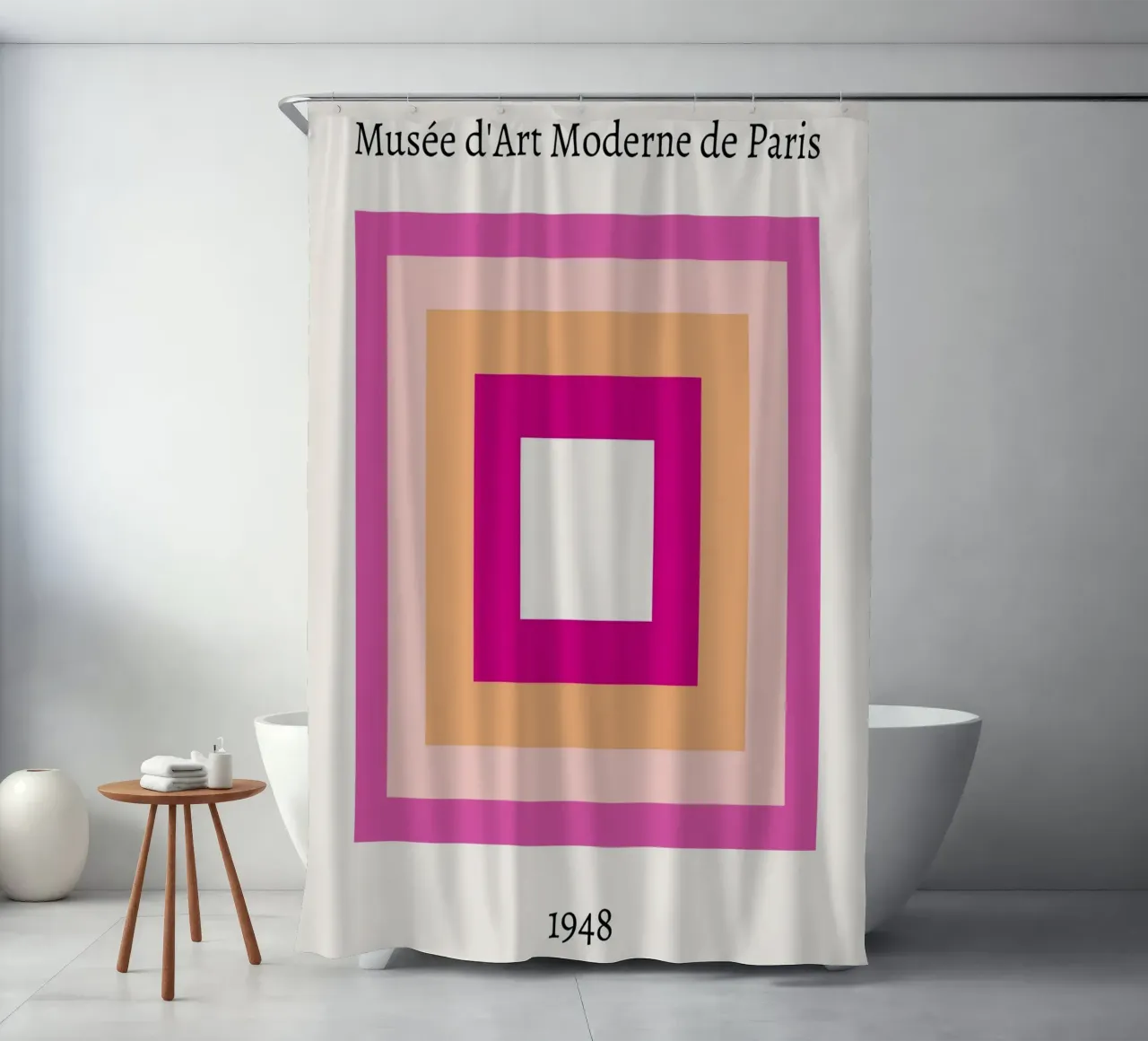 Abstrakte Grafik | Layered Textured Print Duschvorhang von NorwesClub