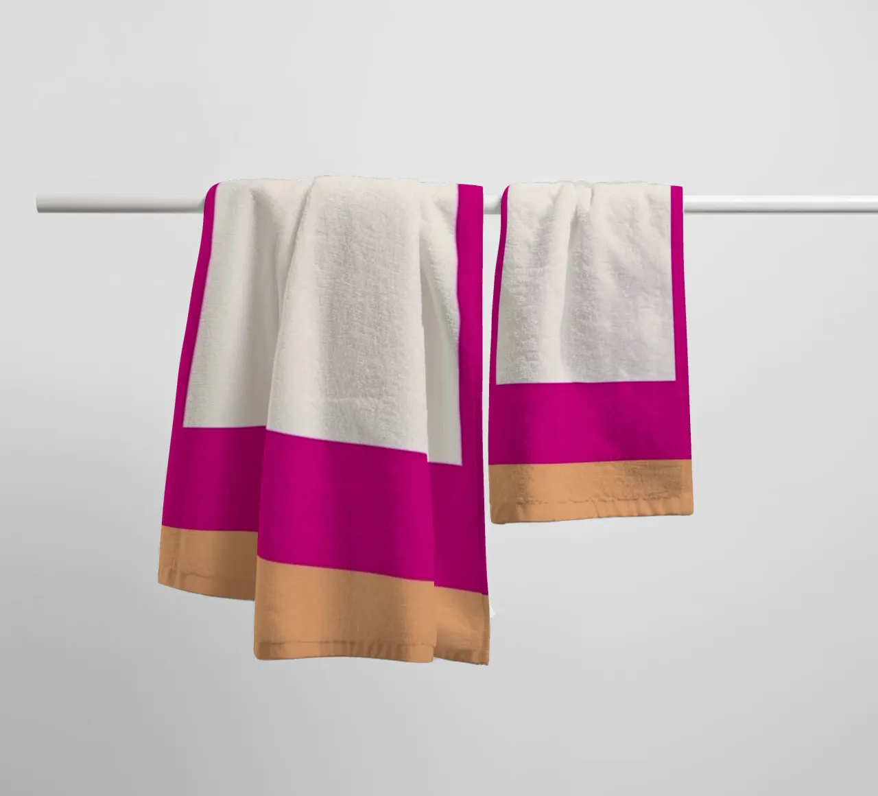 Abstrakte Grafik | Layered Textured Print Handtuch von NorwesClub