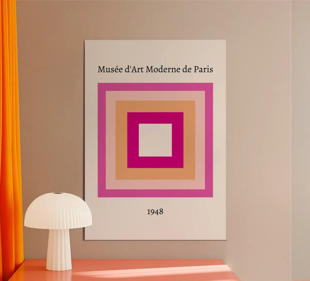 Graphic Art Abstract | Layered Textured Print poster avec cadre en plastique de NorwesClub