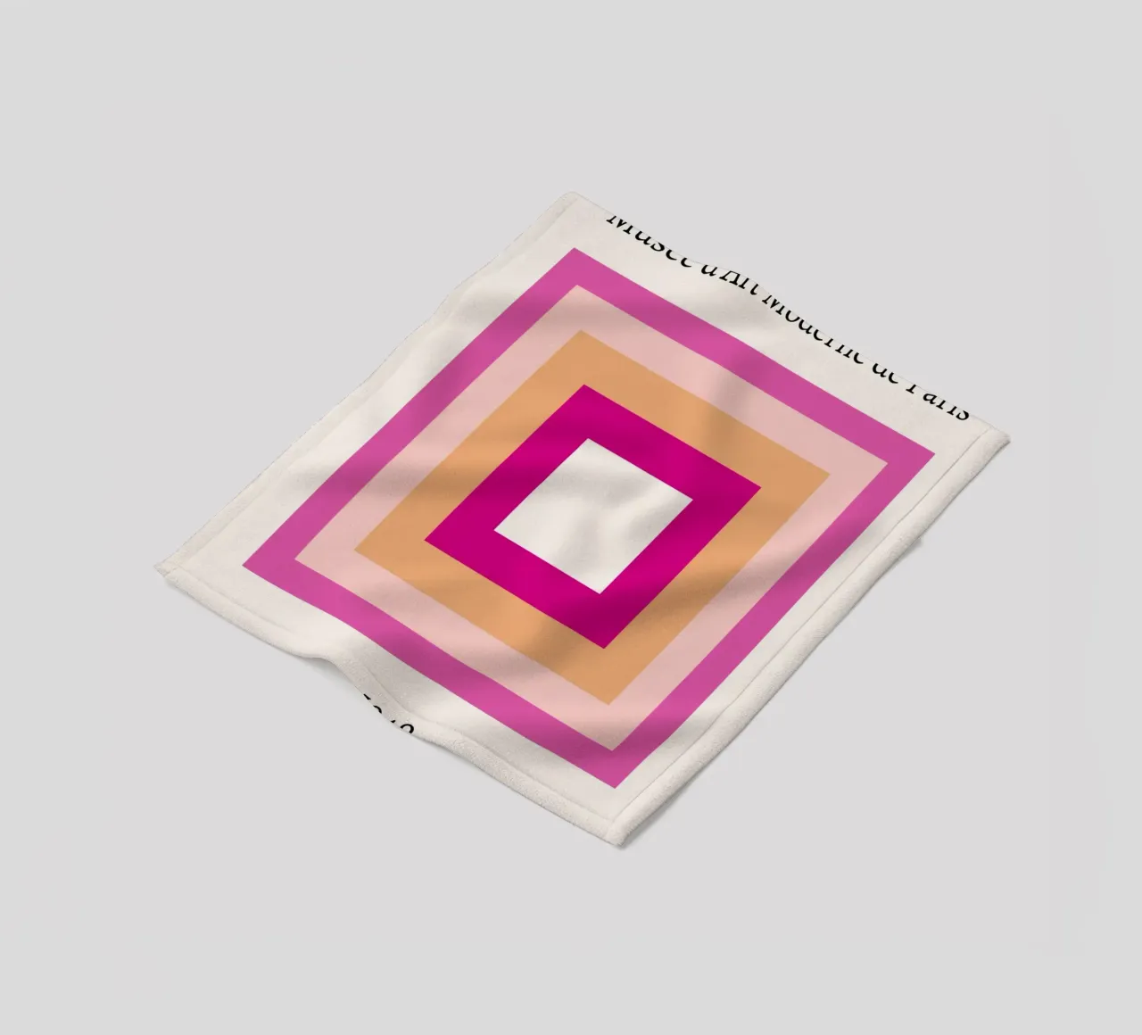 Abstrakte Grafik | Layered Textured Print Fleecedecke von NorwesClub