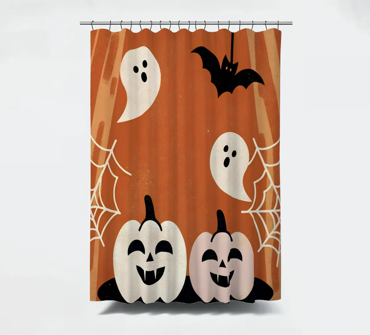 Halloween Retro Pop shower curtain by THE LATEST SHOP