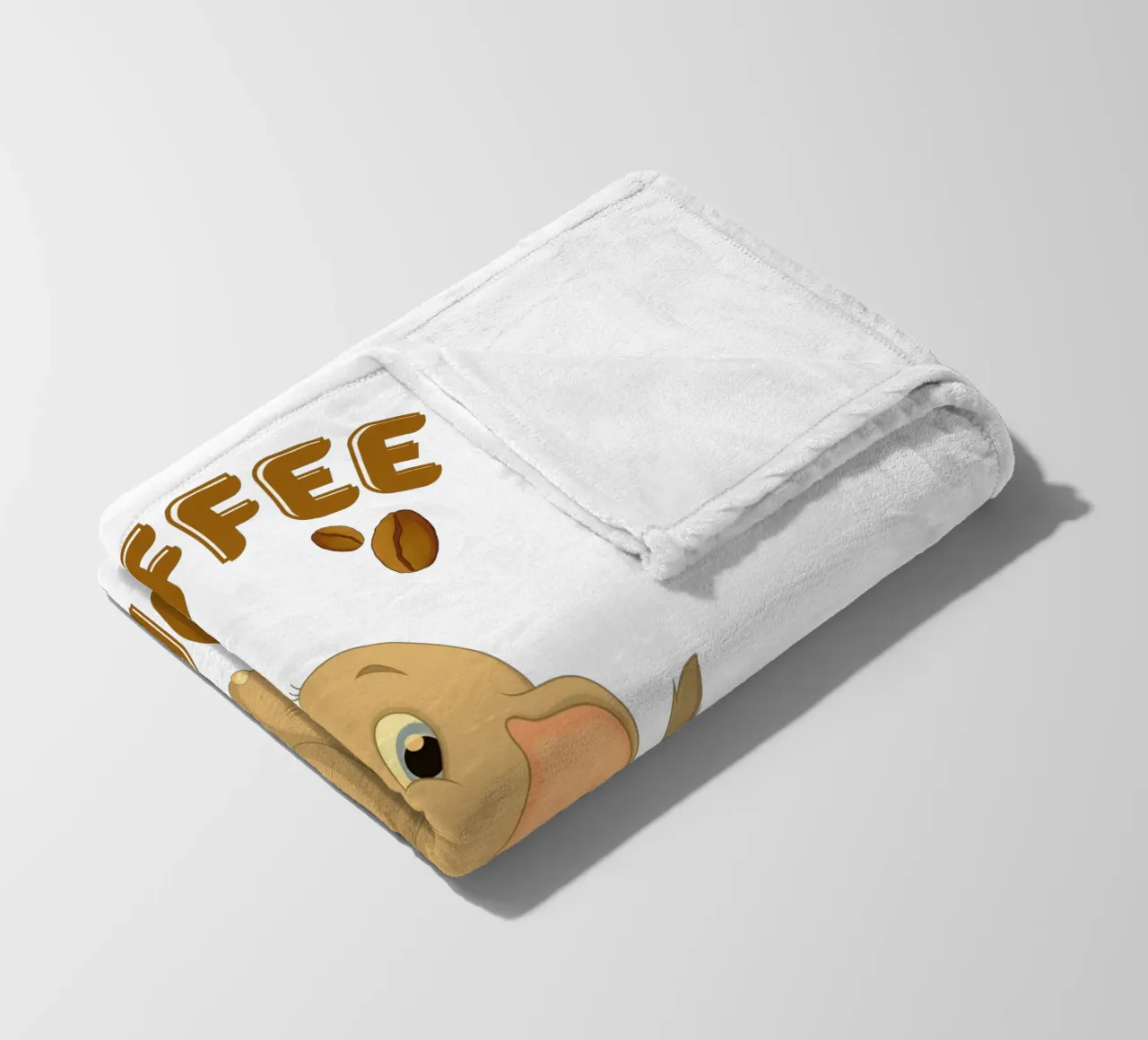 Taza de café con elefante adicto al café manta de franela de Cold Wild