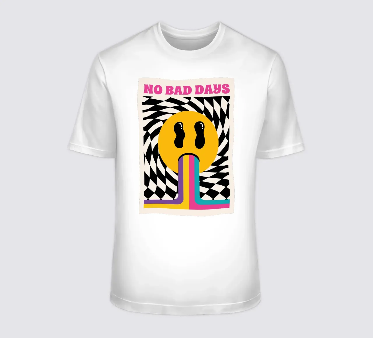 Mokaky No Bad Days - Groovy Grafik-Kunstdruck T-Shirt von NorwesClub
