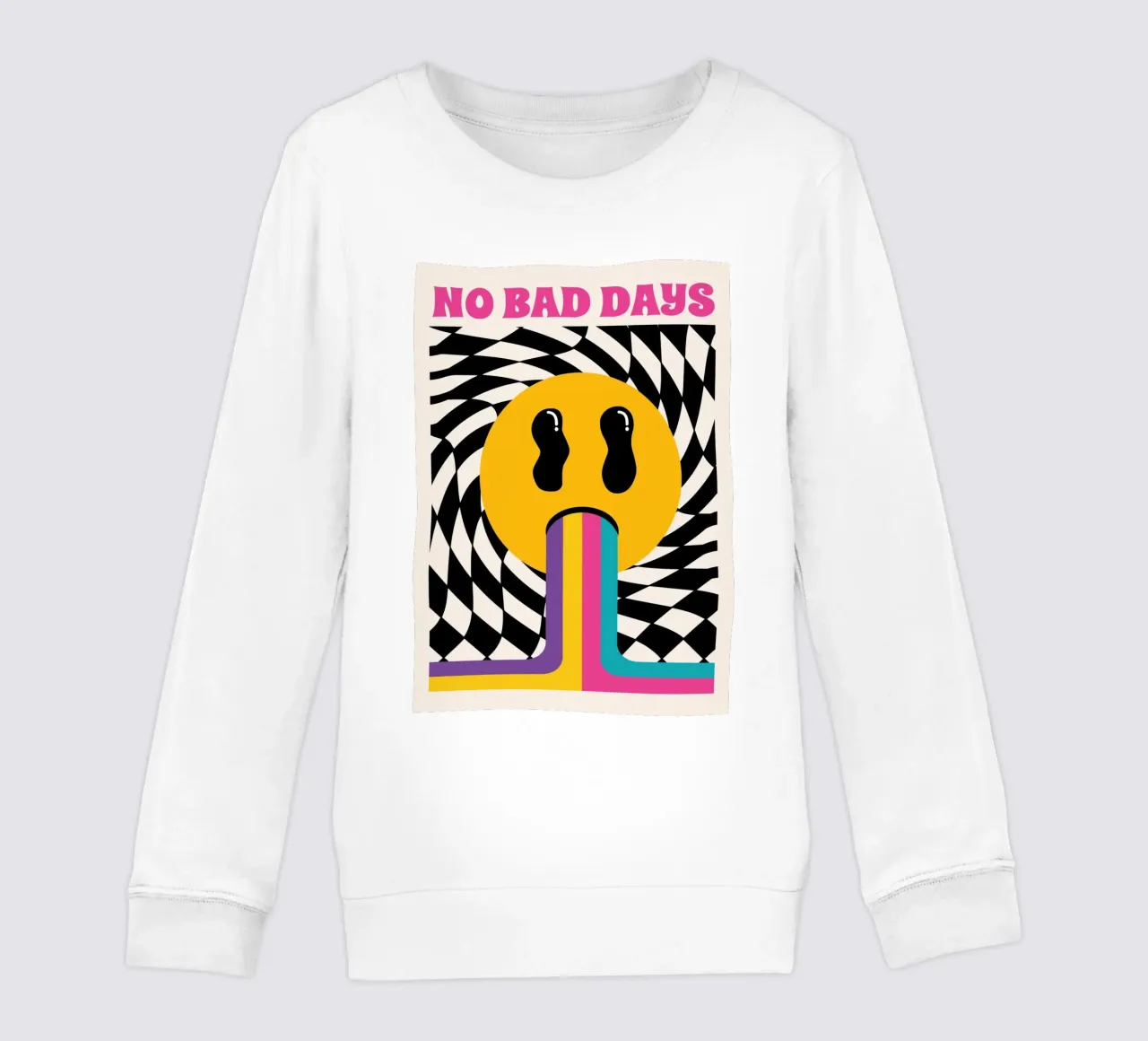 Mokaky No Bad Days - Stampa d'arte grafica Groovy felpa bambino da NorwesClub
