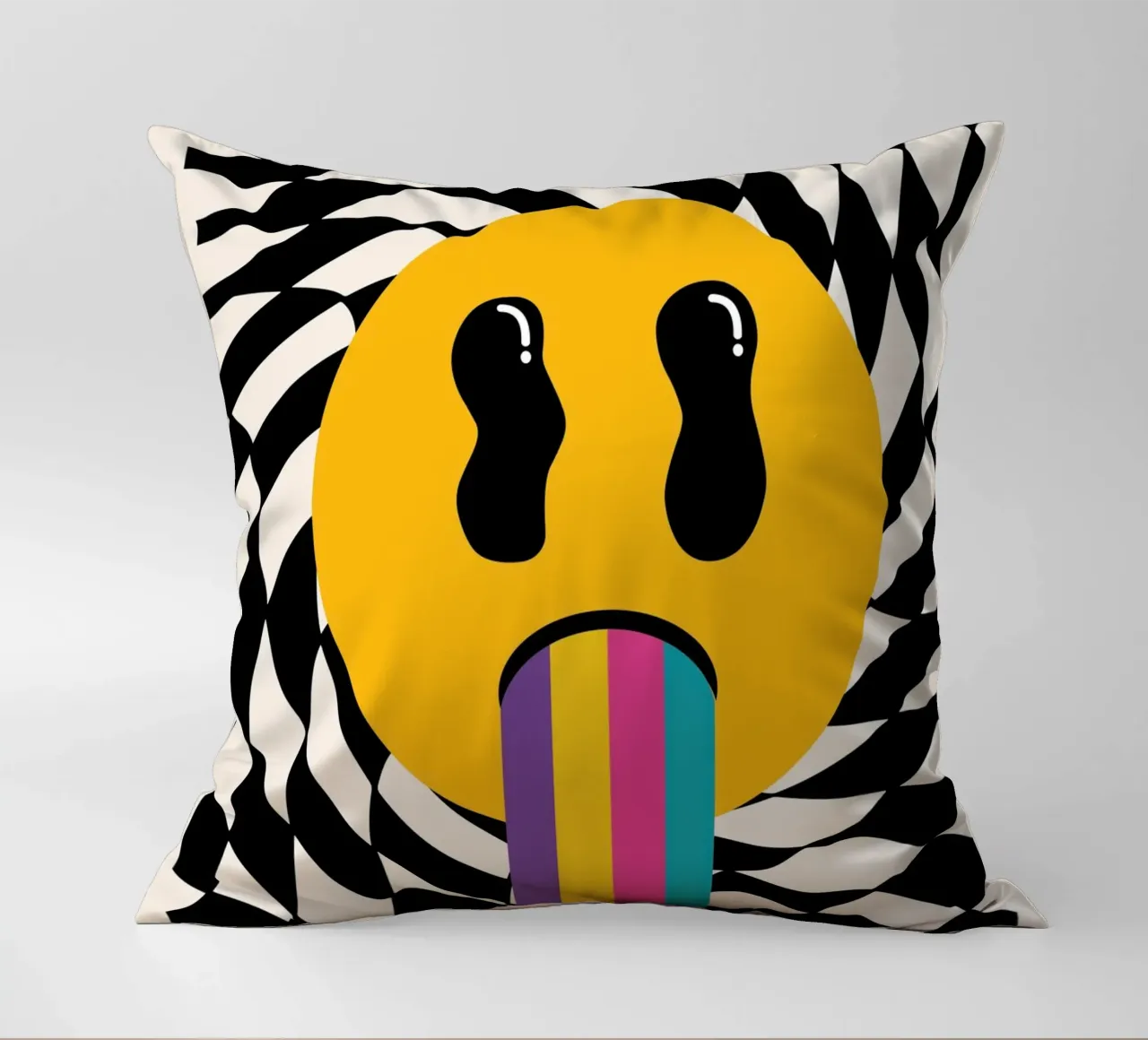 Mokaky No Bad Days - Stampa d'arte grafica Groovy cuscino da NorwesClub