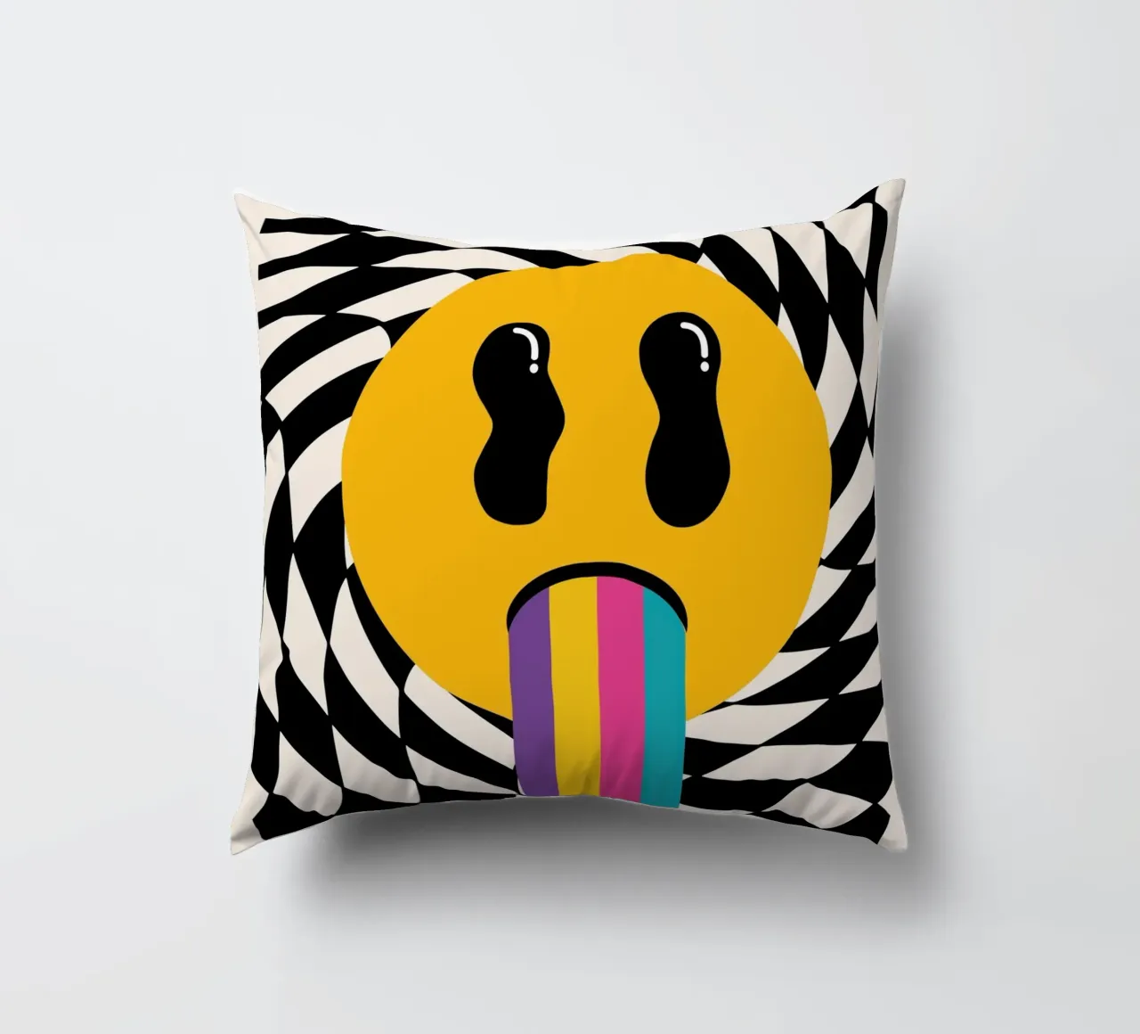 Mokaky No Bad Days - Stampa d'arte grafica Groovy cuscino da NorwesClub