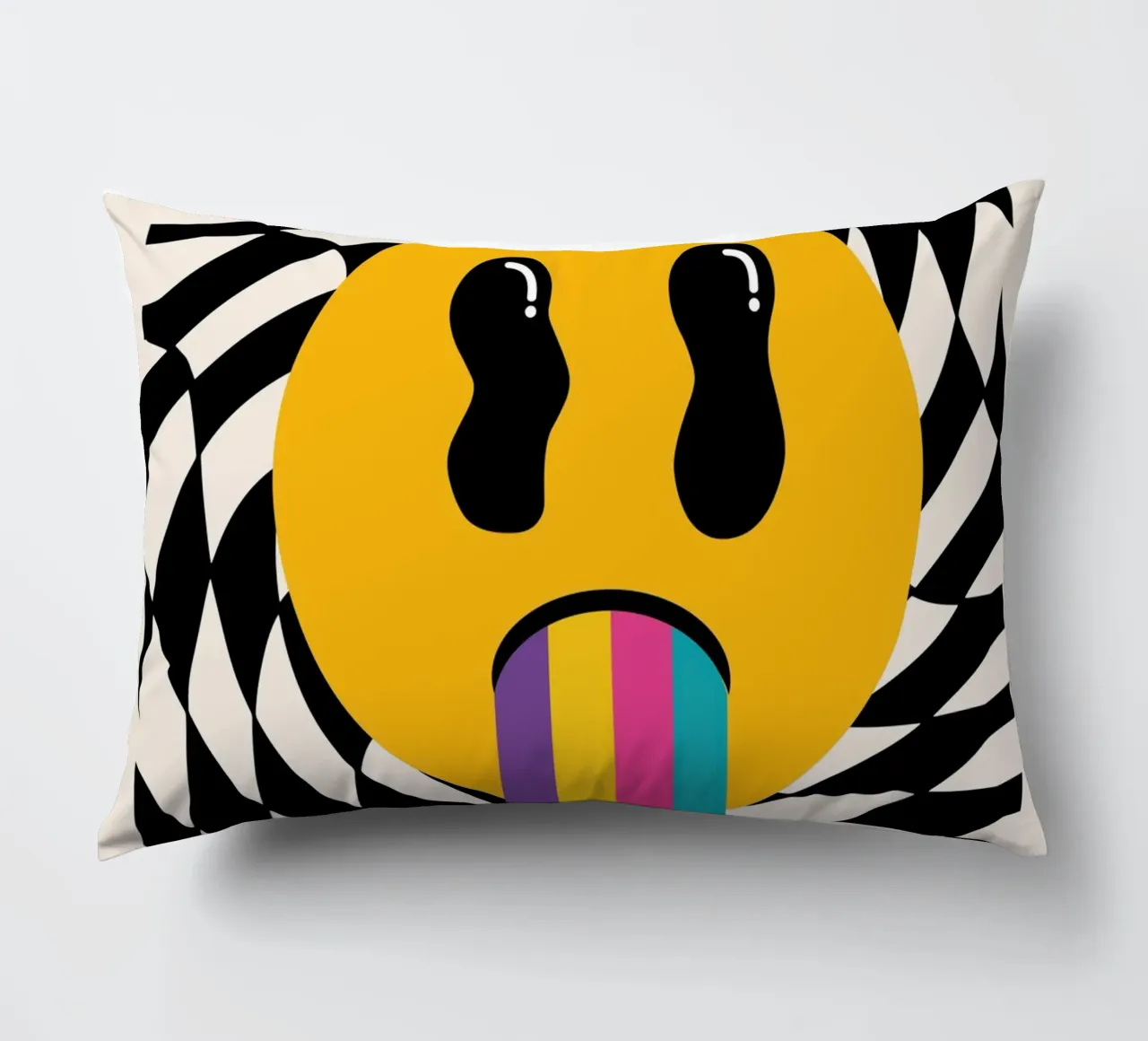 Mokaky No Bad Days - Stampa d'arte grafica Groovy cuscino da NorwesClub