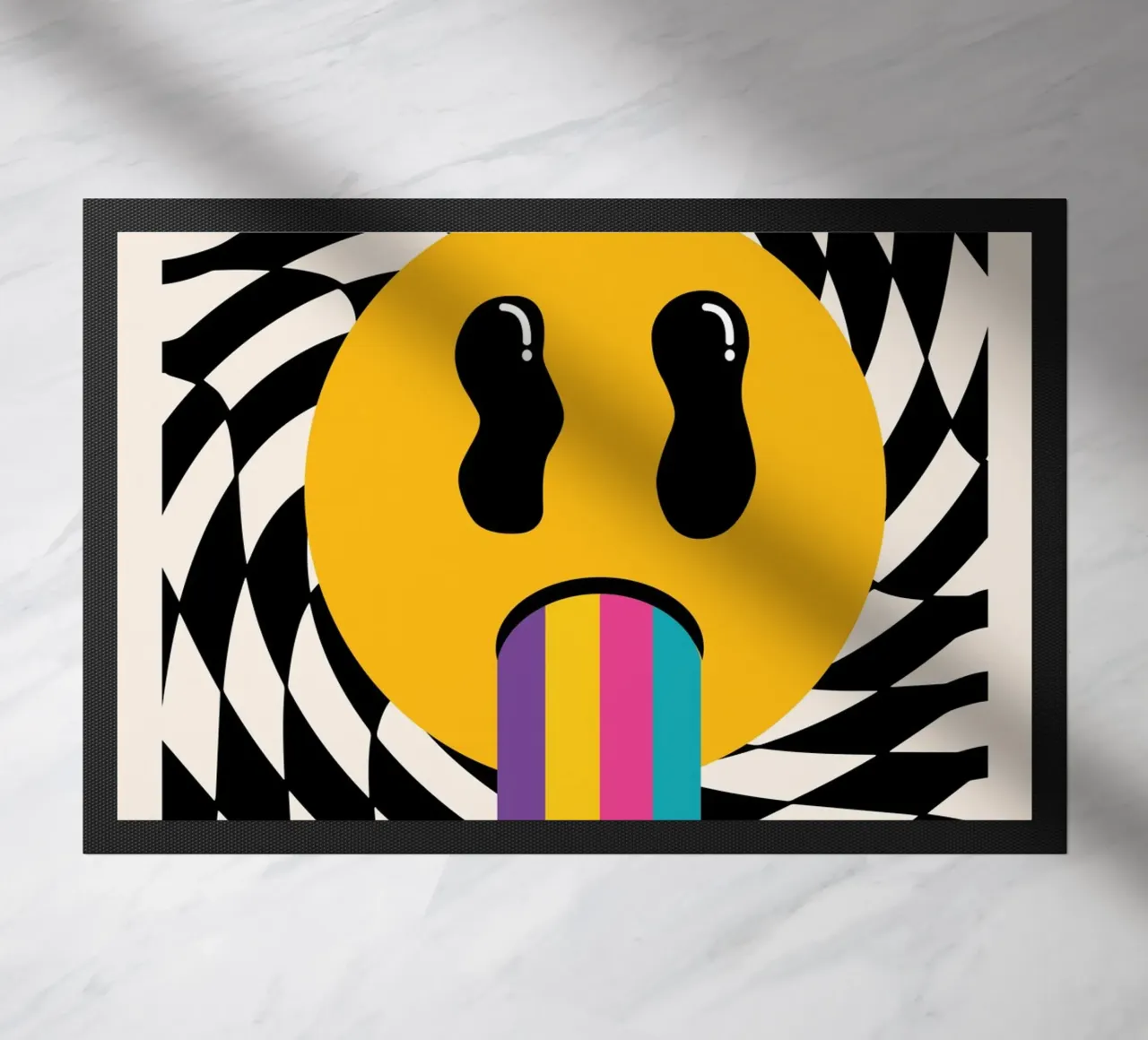 Mokaky No Bad Days - Stampa d'arte grafica Groovy zerbino da NorwesClub