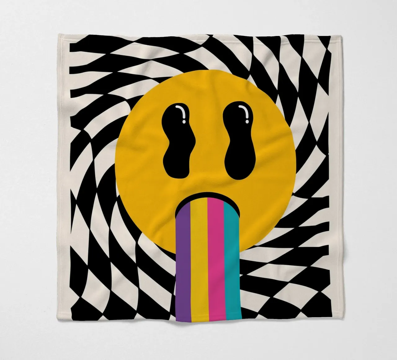 Mokaky No Bad Days - Groovy Grafik-Kunstdruck Fleecedecke von NorwesClub