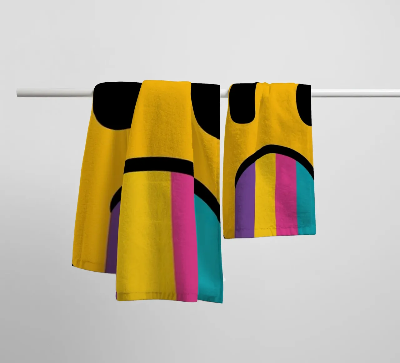 Mokaky No Bad Days - Impresión de arte gráfico Groovy toalla de baño de NorwesClub