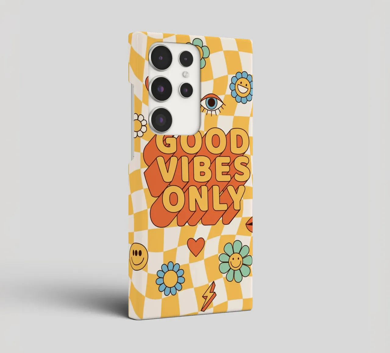Positive Vibes Art | Groovy Good Vibes Only Print samsung phone case by NorwesClub