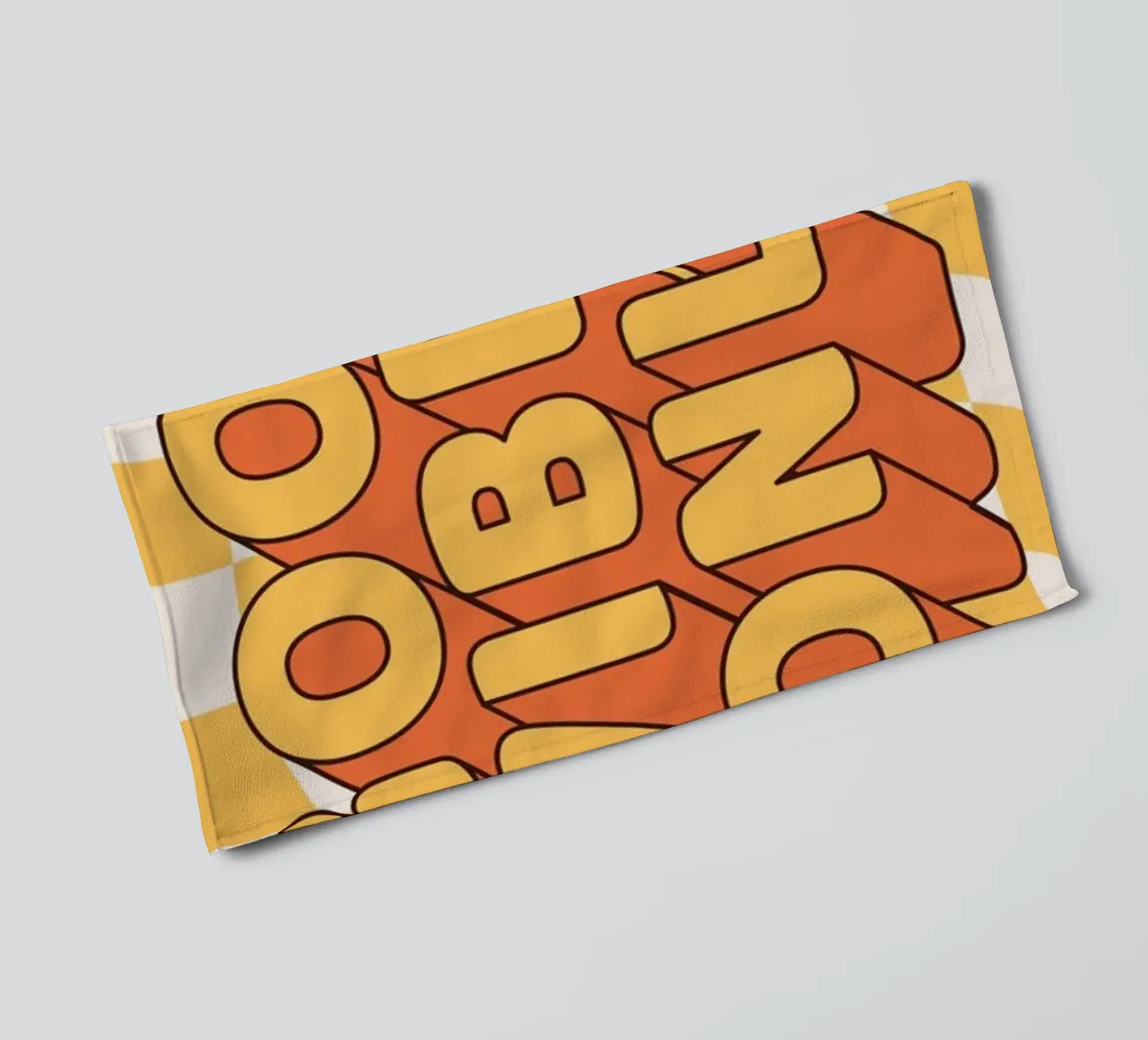 Positive Vibes Art | Groovy Good Vibes Only Print serviette de bain de NorwesClub