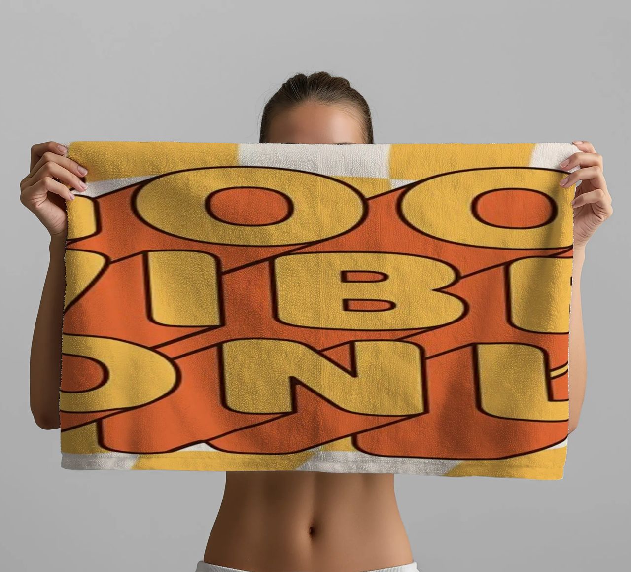 Positive Vibes Art | Groovy Good Vibes Only Print towel by NorwesClub