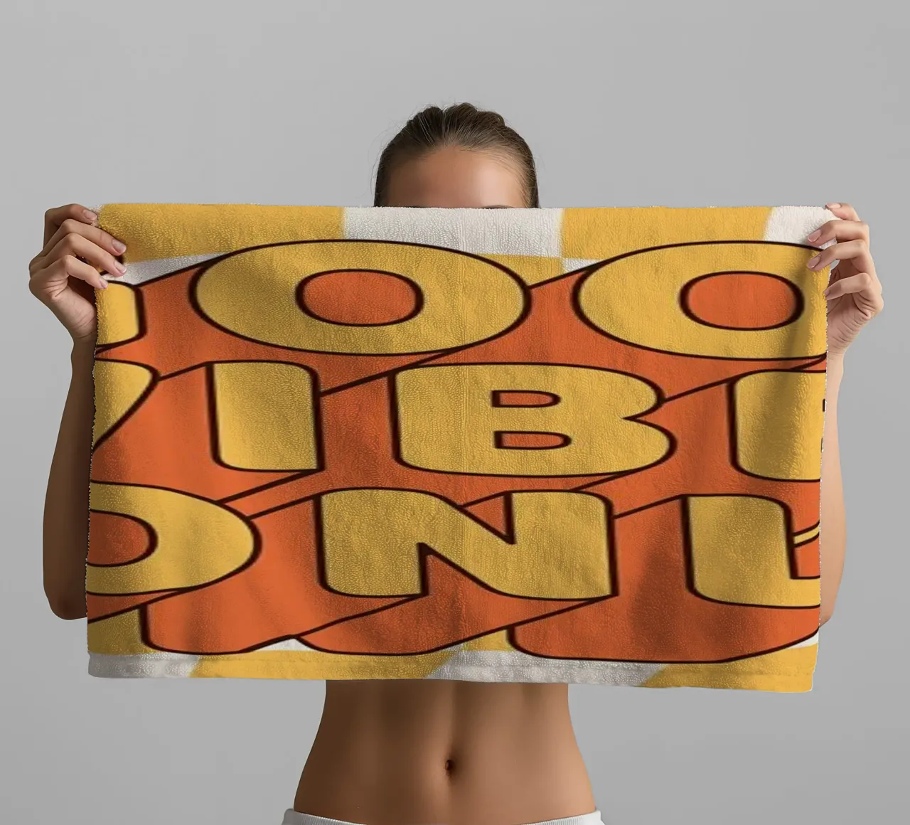 Positive Vibes Kunst | Groovy Nur gute Vibes drucken Handtuch von NorwesClub