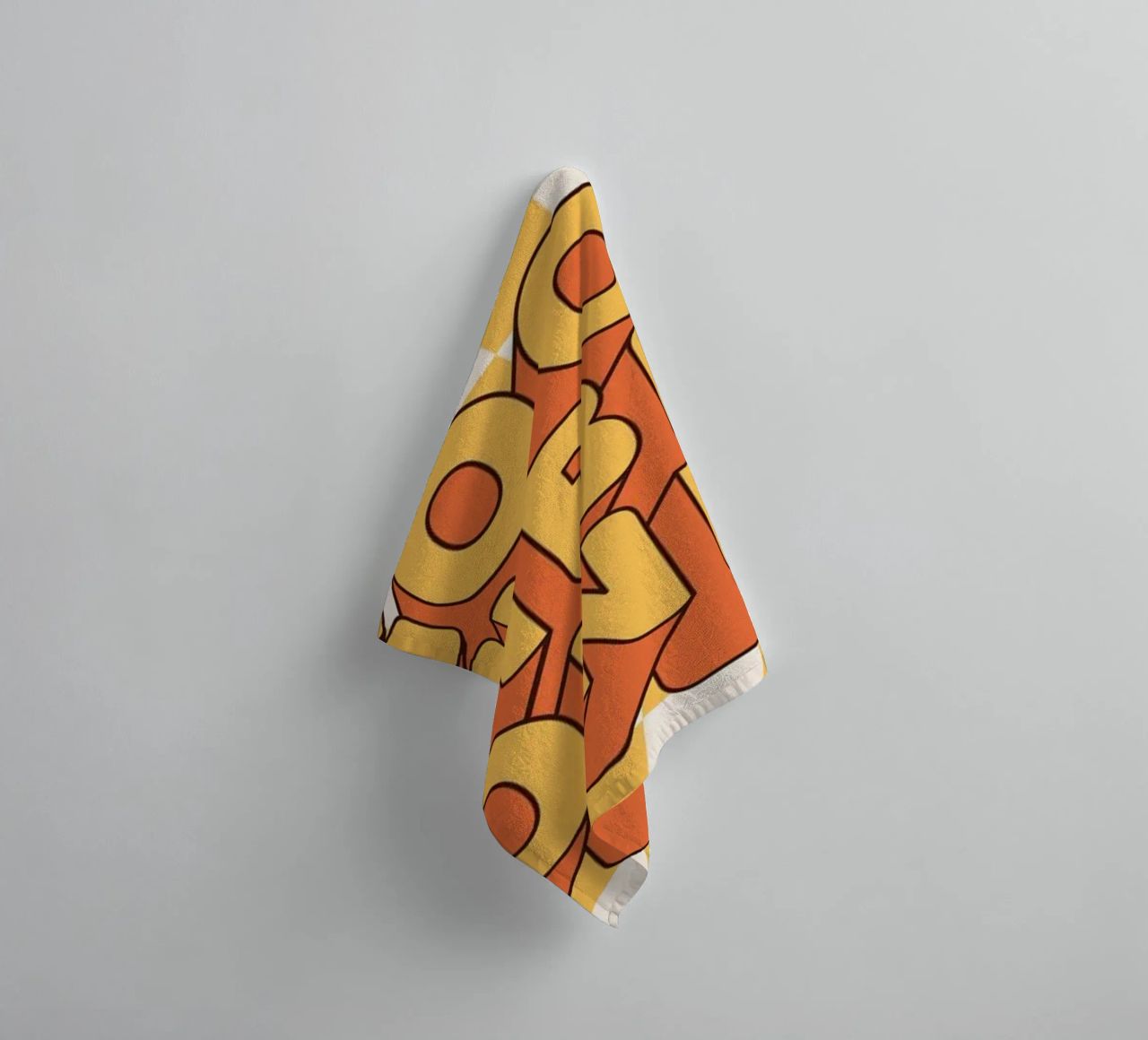 Positive Vibes Art | Groovy Good Vibes Only Print towel by NorwesClub