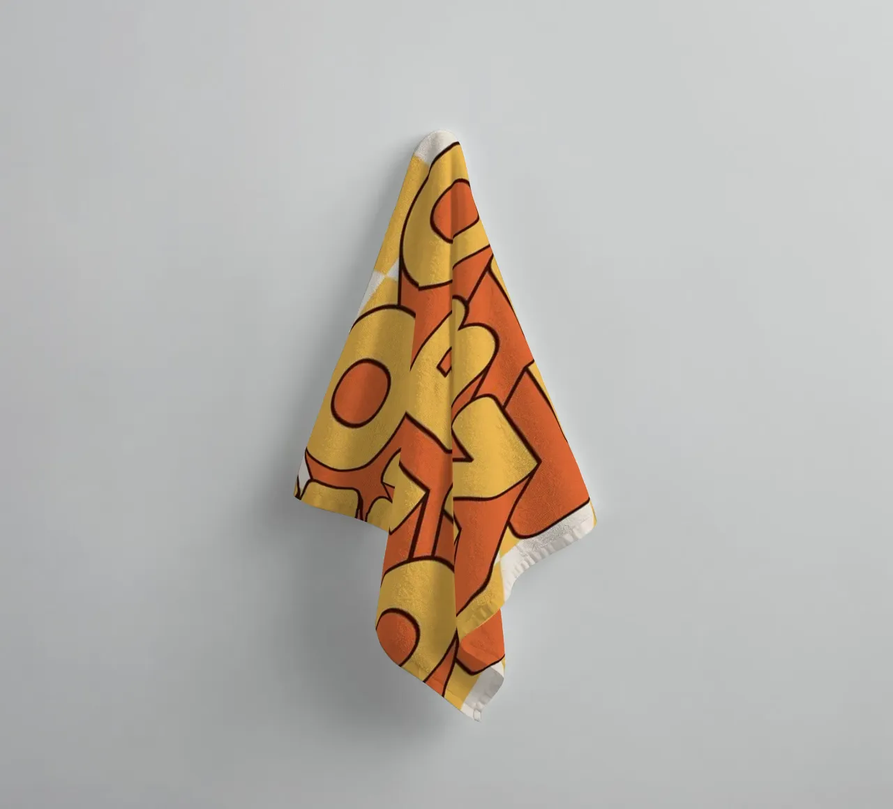 Positive Vibes Art | Groovy Good Vibes Only Print serviette de bain de NorwesClub