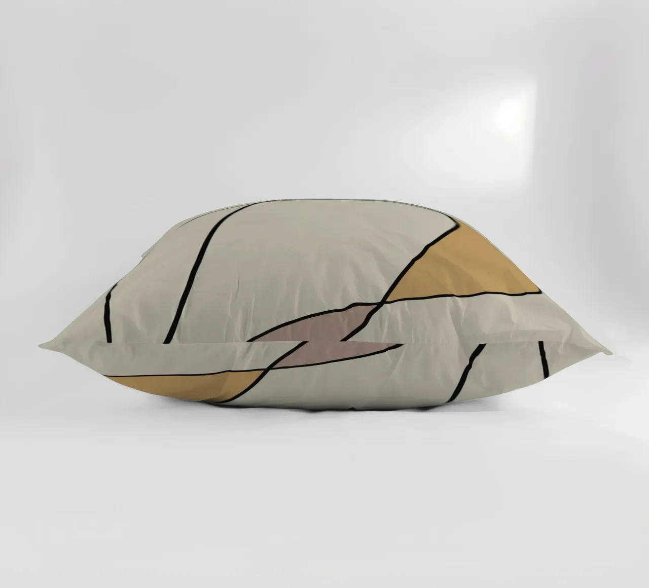 Minimal graceful line art abstract 10 cuscino da Little Dean