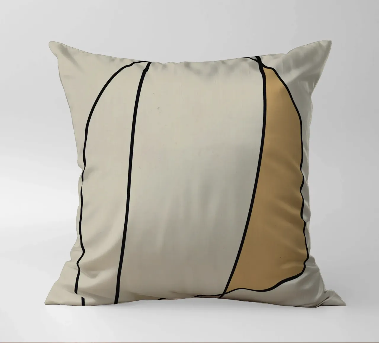 Minimal graceful line art abstract 10 cuscino da Little Dean