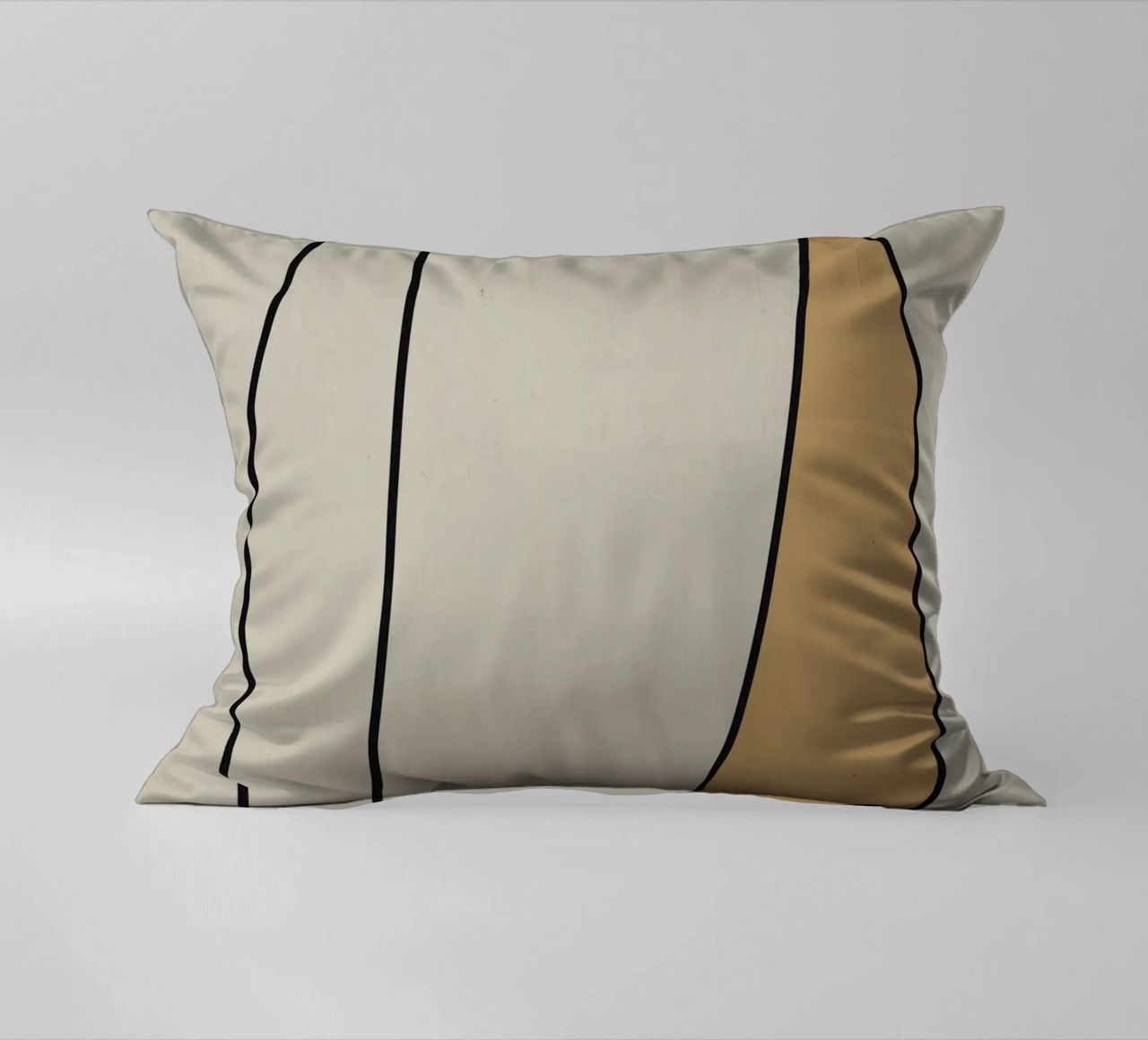 Minimal graceful line art abstract 10 cuscino da Little Dean