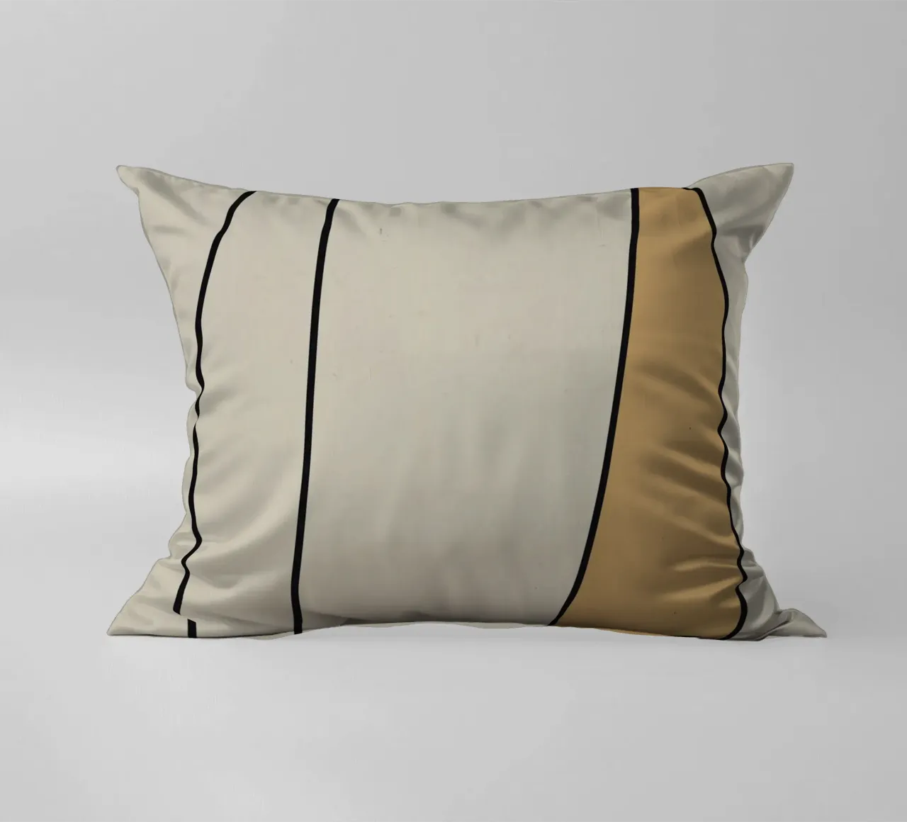 Minimal graceful line art abstract 10 cuscino da Little Dean