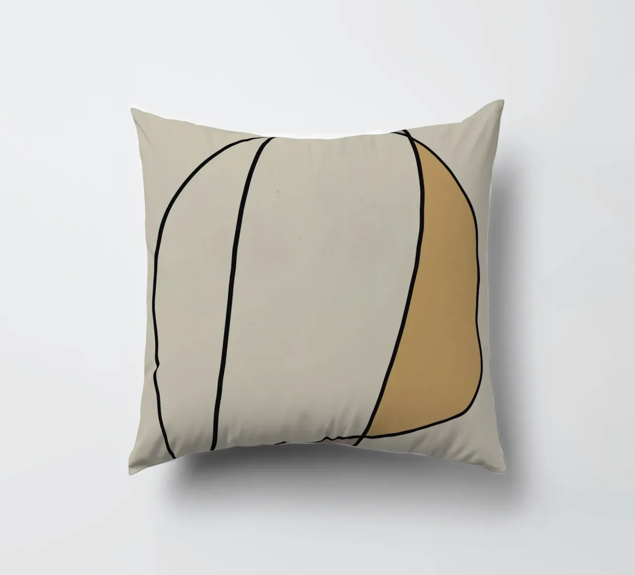 Minimal graceful line art abstract 10 cuscino da Little Dean