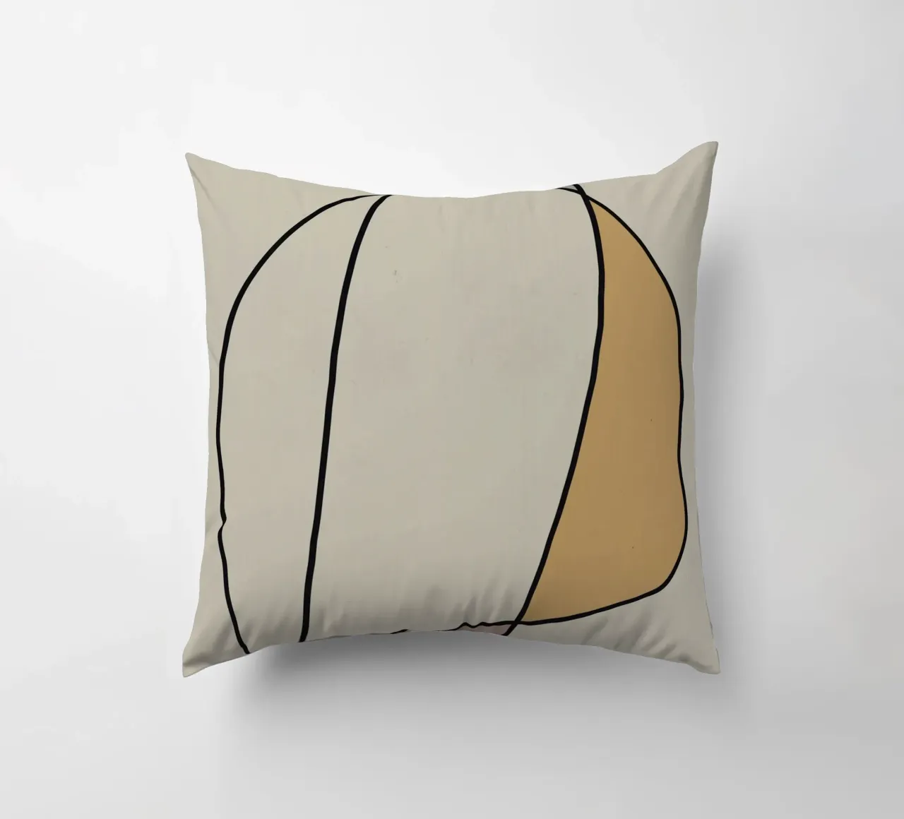 Minimal graceful line art abstract 10 cuscino da Little Dean