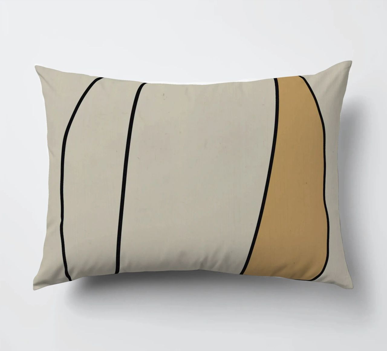 Minimal graceful line art abstract 10 cuscino da Little Dean