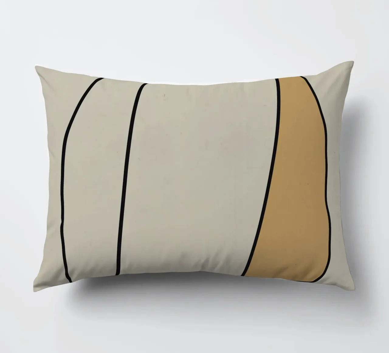 Minimal graceful line art abstract 10 cuscino da Little Dean