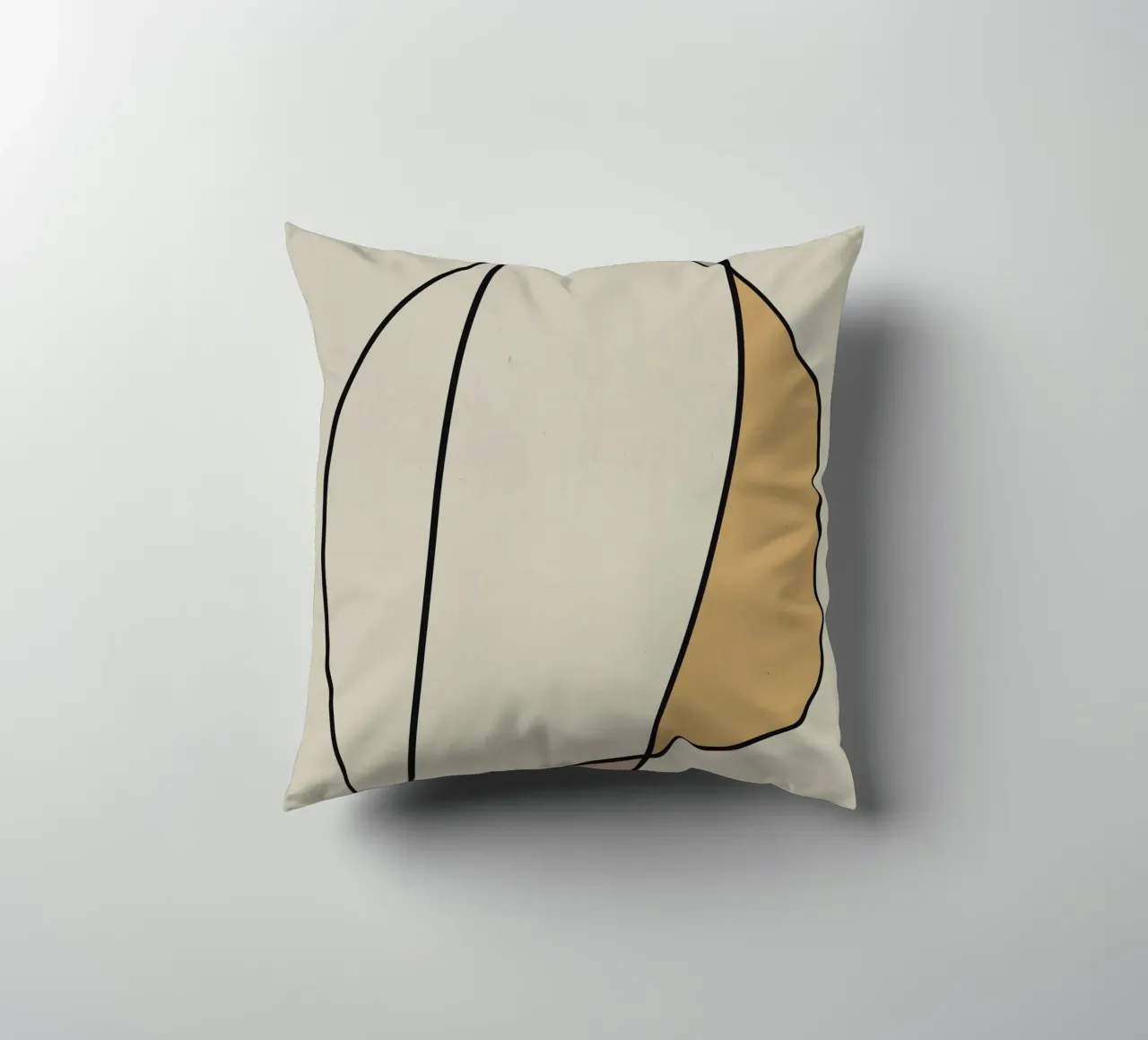 Minimal graceful line art abstract 10 cuscino da Little Dean