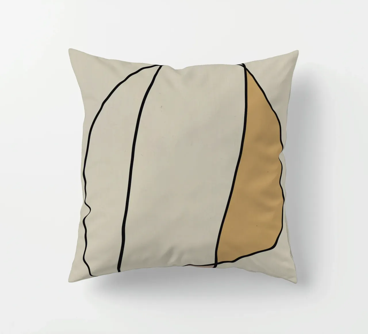 Minimal graceful line art abstract 10 cuscino da Little Dean