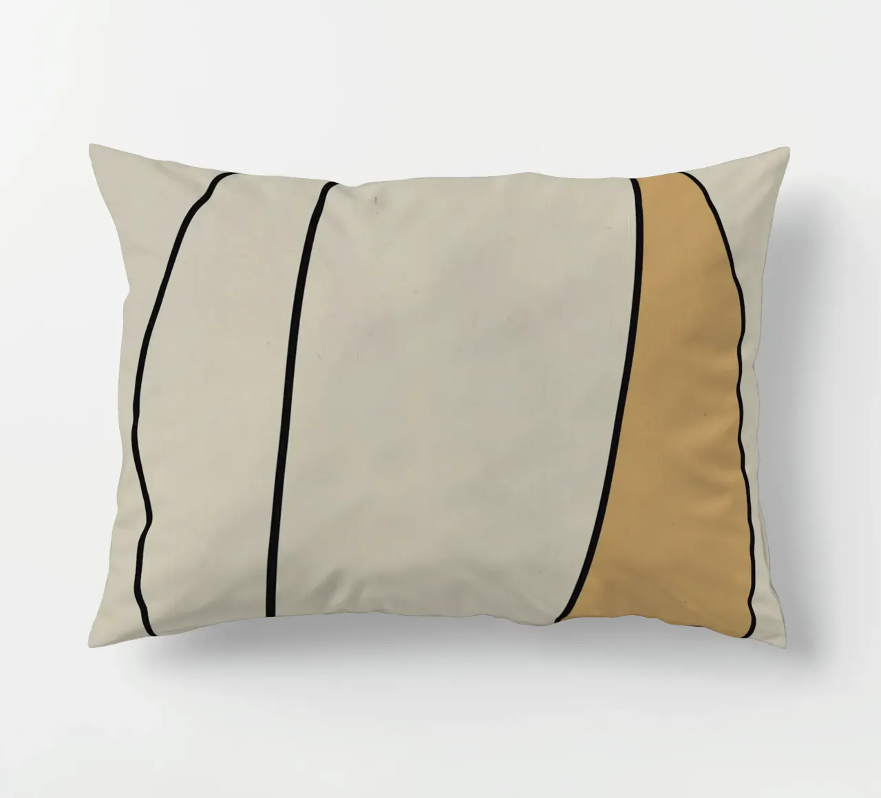 Minimal graceful line art abstract 10 cuscino da Little Dean