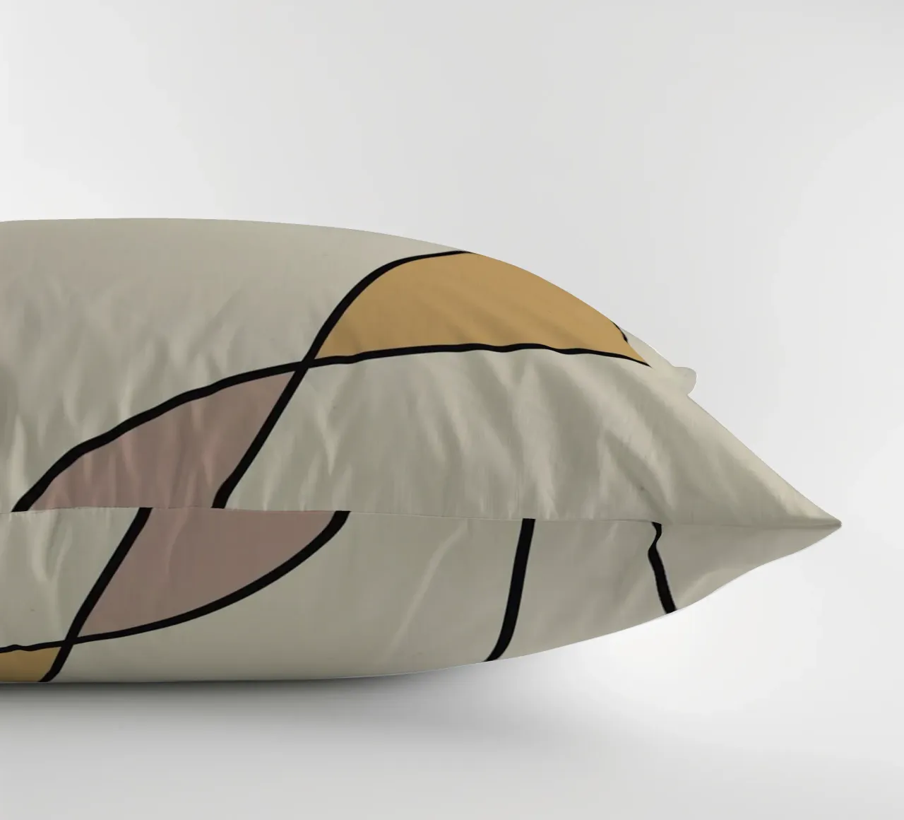 Minimal graceful line art abstract 10 cuscino da Little Dean