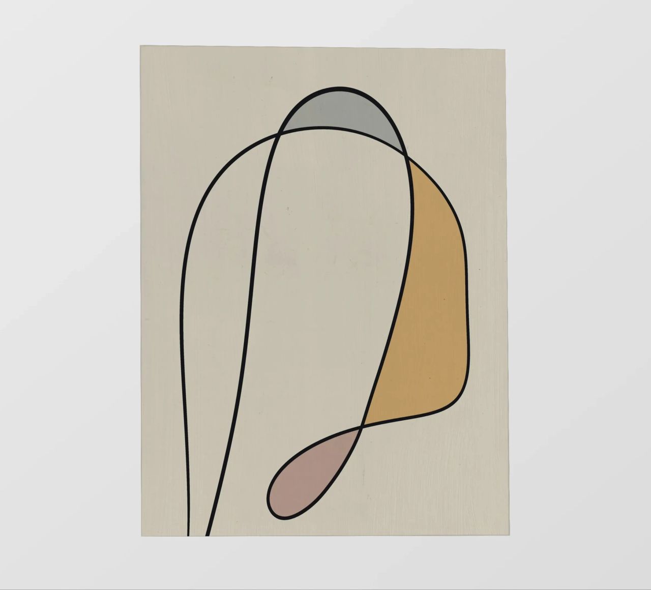 Minimal graceful line art abstract 10 pellicola backlit da Little Dean