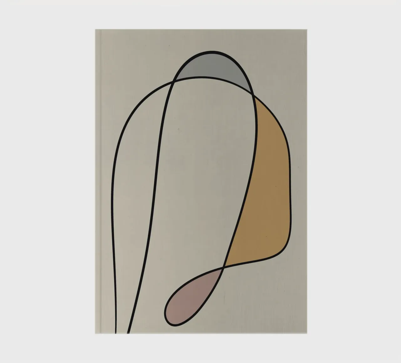 Minimale anmutige Linie Kunst abstrakt 10 Notizbuch von Little Dean