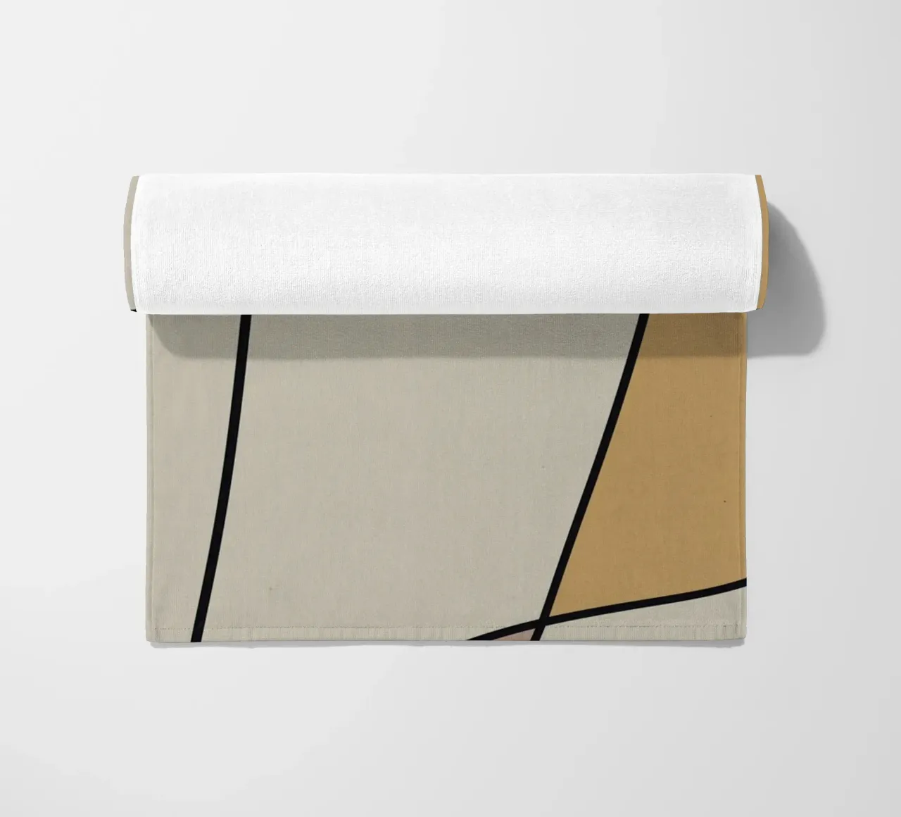 Minimal graceful line art abstract 10 telo mare da Little Dean